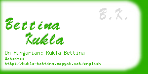 bettina kukla business card